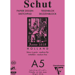 Blok petit grain A5 wit...