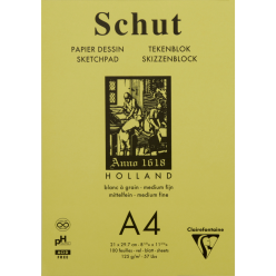 Blok petit grain A4 wit...