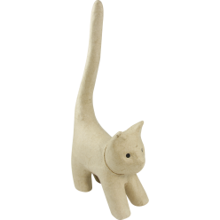 Chat naif avec longue queue...