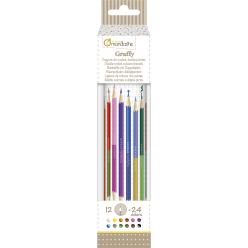 Tube of 12 double-pointed colored pencils/ Pc.