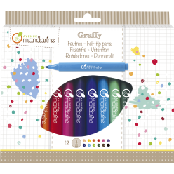 Pouch of 12 markers/ Pc.