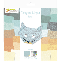 Origami Paper, Furs, 20 x...