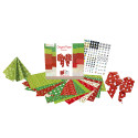 Origami Paper Kerst,- 20x20cm 60V 70G/ St.