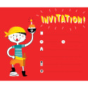 Cartes d'invitation, Pirates/ Pce