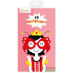 Invitation cards, Princesses/ Pc.