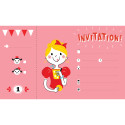 Invitation cards, Princesses/ Pc.