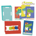 Creative box, Lacing cards, Croco family/ Pc.