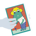 Creative box, Lacing cards, Croco family/ Pc.