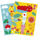 Creative box, Sticker boards, Caterpillars/ Pc.