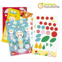 Creative box, Sticker boards, Caterpillars/ Pc.