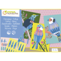 Boîte créative, Découpage collage, Oiseaux/ Pce