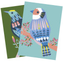 Boîte créative, Découpage collage, Oiseaux/ Pce