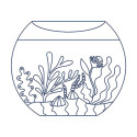 Creatieve box, Aquarium Stickers-/ St.