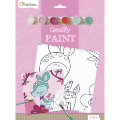 Graffy Paint, Fawn, 20x20...