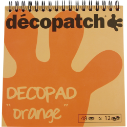 Blok kleur décopad oranje-/...