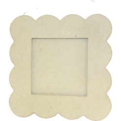 Flat Scalloped-edge Square...