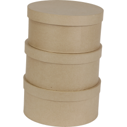 Set 3 hoedendozen H: 15cm-/...