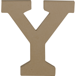 Kraft Letter 'Y' 20cm/ Pc.