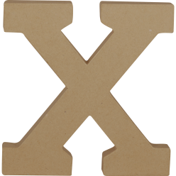 Letter X kraft 20cm-/ St.