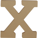 Kraft Letter 'X' 20cm/ Pc.