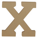 Kraft Letter 'X' 20cm/ Pc.