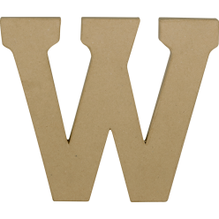 Letter W kraft 20cm-/ St.