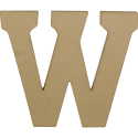 Kraft Letter 'W' 20cm/ Pc.