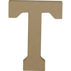 Lettre T kraft 20cm/ Pce