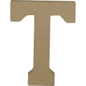 Lettre T kraft 20cm/ Pce