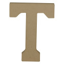 Lettre T kraft 20cm/ Pce