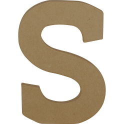 Letter S kraft 20cm-/ St.