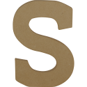 Kraft Letter 'S' 20cm/ Pc.