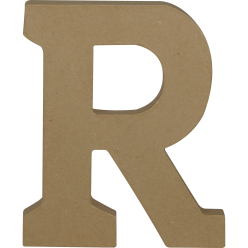 Kraft Letter 'R' 20cm/ Pc.