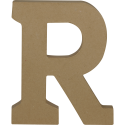 Lettre R kraft 20cm/ Pce