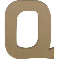 Letter Q kraft 20cm-/ St.