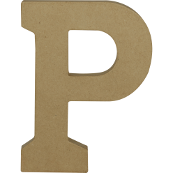 Kraft Letter 'P' 20cm/ Pc.