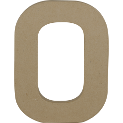 Letter O kraft 20cm-/ St.