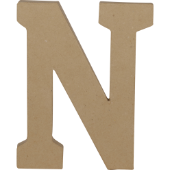 Letter N kraft 20cm-/ St.