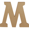 Kraft Letter 'M' 20cm/ Pc.