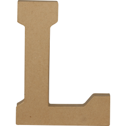 Letter L kraft 20cm-/ St.
