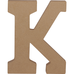 Letter K kraft 20cm-/ St.