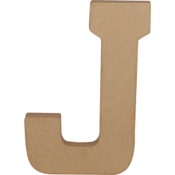 Letter J kraft 20cm-/ St.