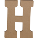 Lettre H kraft 20cm/ Pce
