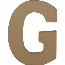 Letter G kraft 20cm-/ St.