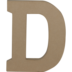 Letter D kraft 20cm-/ St.