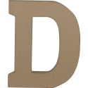 Lettre D kraft 20cm/ Pce