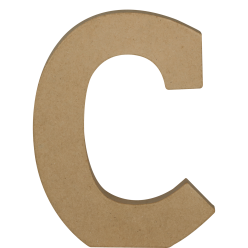 Kraft Letter 'C' 20cm/ Pc.