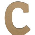 Letter C kraft 20cm-/ St.