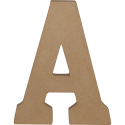 Lettre A kraft 20cm/ Pce
