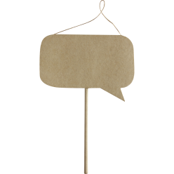 Speech rectangular on...